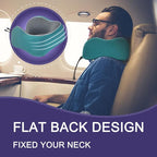 napfun Neck Pillow for Traveling, Upgraded Travel Neck Pillow for Airplane 100% - Image 4