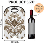 Neoprene Wine Tote, Bottle Carrier Gag Insulating Neoprene Thicker, Insulated - Image 2