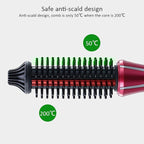 Hair Curler Brush, Folding Curling Heated Round Mini Portable Travel Anti Static Dual Ionic Ceramic Thermal Styler Hair Styling Tool Hot Air Styling Brush for Volume and Soft Curls