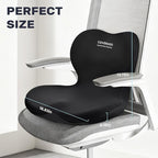 Coverado Car Seat Cushion and Lumbar Support Pillow One Piece, Memory Foam - Image 8