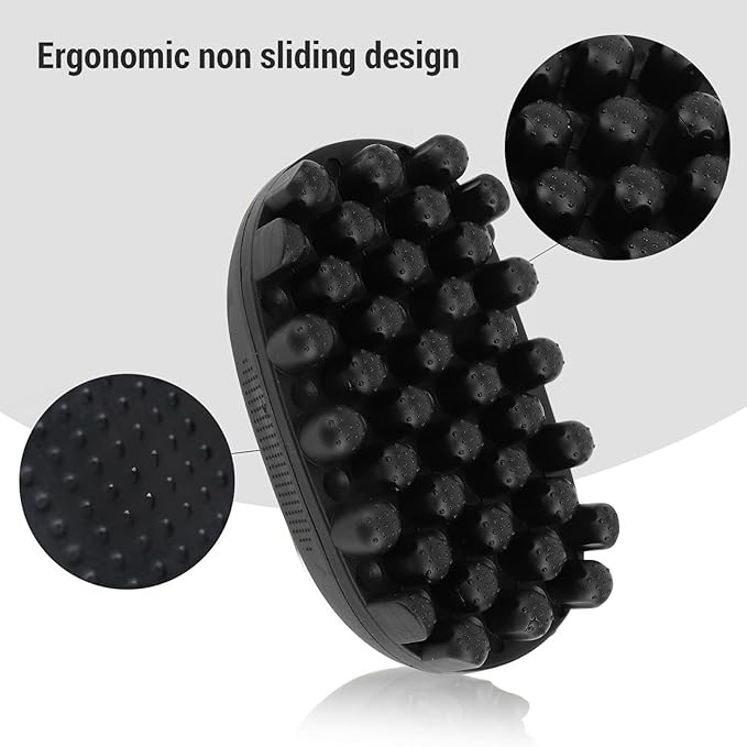 Rubber Curling Hair Brush - Twist King Sponge for Afro Hair, Washable Curl Sponge Styling Tool (Small Tooth)