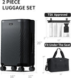 ECOHUB Hardside Expandable Carry On Luggage, Recycled PC 24" Rolling Luggage - Image 7