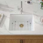 21 Inch White Granite Composite Bar Sink 21x18 Single Bowl Granite Composite - Image 4