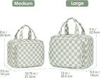 Narwey Travel Toiletry Bag for Women Large Hanging Makeup Bag Organizer - Image 2