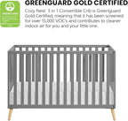 Oxford Baby Cozy Nest Convertible Island Crib, Dove Gray/Natural - Image 6
