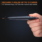 Buffway Slim Minimalist Front Pocket RFID Blocking Leather Wallets - Image 5