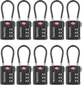 TSA Approved Luggage Locks, Travel Locks Which Also Work Great as Gym Locks by TRAVOCE