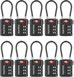 TSA Approved Luggage Locks, Travel Locks Which Also Work Great as Gym Locks by TRAVOCE