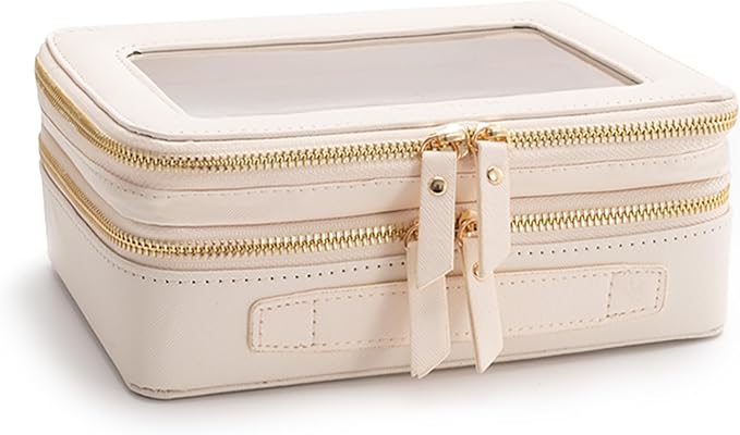 Aveniee Large Clear Makeup Bags, Double Layer Cosmetic Bags - Image 6