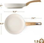 SENSARTE Ceramic Nonstick Frying Pan Skillet 9.5Inch Non Stick Omelette Pans - Image 7