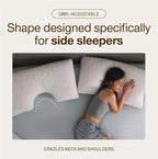 Coop Home Goods Original Cut-Out Adjustable Pillow, Queen Size Bed Pillows - Image 3