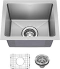 KRAUS Fairlane 15-inch Undermount Single Bowl 18-Gauge Stainless Steel Kitchen by KRAUS