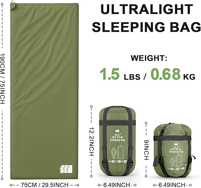 Ultralight Warm Weather Sleeping Bag - Image 6