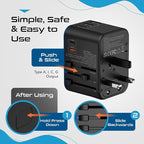 Ceptics Universal Travel Adapter, 35W International Power Adapter - Image 5