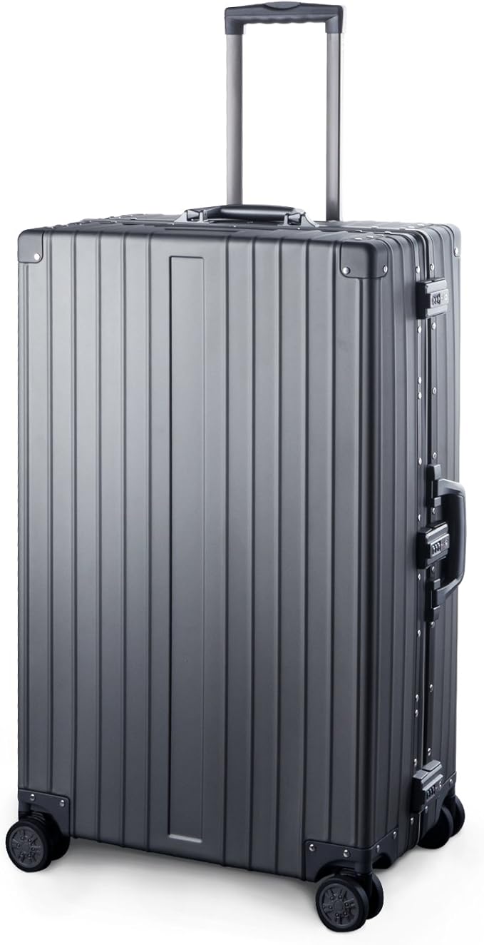 TRAVELKING All Aluminum Luggage Zipperless Hard Shell Luggage Case by TRAVELKING