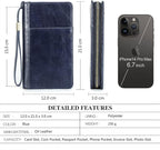 CONTACTS Passport Wallet Leather Family Passport Holder - Image 4
