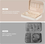 Lolalet Travel Jewelry Case for Women, Travel Jewelry Organizer Box - Image 3
