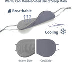 Sleeping Mask 2 Pack, Cool Double-Sided Use of Sleep Mask, Super Soft Blindfold - Image 2