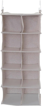 Household Essentials 10-Pocket Hanging Shoe Organizer, Side-by-Side Blended - Image 4