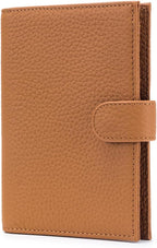 Leather RFID Passport Holder for Travel – Slim Passport Wallet for Women & Men by Genuineleatherwallet