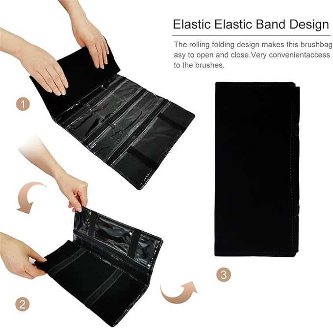 Travel Jewelry Roll Bag Portable Organizer Pouch - Image 4