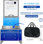 Narwey Carry on Bag 22x14x9 Airlines Approved, Carry on Duffle Bag - Image 2