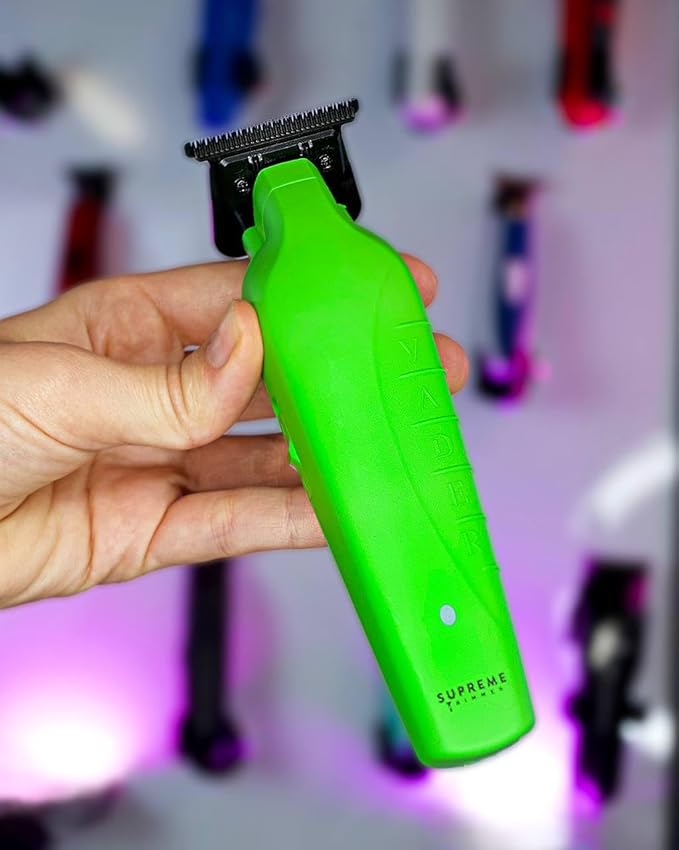 Supreme Trimmer 2-in-1 Vader Clipper & Trimmer Kit | Cordless Beard Trimmer & Mens Clippers Set for Barbers or Home | with DLC Coated Blades | Acid