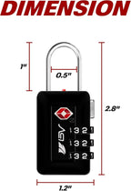 BV TSA Accepted Luggage Travel Lock, Set-Your-Own Combination Lock - Image 3