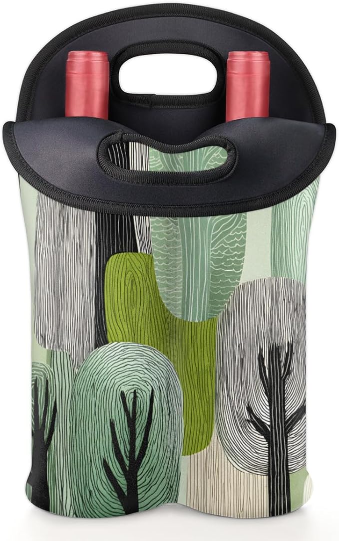 Neoprene Wine Tote, Bottle Carrier Gag Insulating Neoprene Thicker, Insulated - Image 5