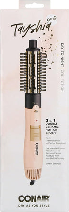 Tayshia by Conair 2-in-1 Double Ceramic Lightweight Hot Air Brush BC171TR