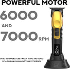 Supreme Trimmer 2Spee ST622 – Cordless Beard & Hair Trimmer for Men | 2-Speed Motor, 180 Min Runtime, Zero-Gap Adjustable Blade, Digital Display, Removable Blade Design