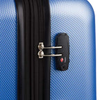 7272 Energie Expandable Hardside Luggage with Spinner Wheels and TSA Lock (Checked-Large 27-Inch / Periwinkle Blue)