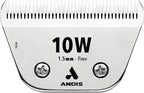 Andis 561460 ceramicEDGE #10W Fine Wide Blade, Small Animal and Pet Grooming, Detachable Replacement Blade, Long Lasting, Stainless Steel
