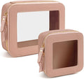 Travel Clear Makeup Bag Set, TSA Approved Cosmetic Bag Case by FFpaw