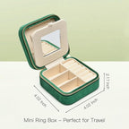 TAIMY Plush Velvet Travel Jewelry Box, Small Travel Jewelry Case, Portable Mini - Image 3