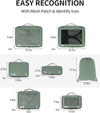 ECOHUB 7 Set Packing Cubes Tear-Resistant Luggage Packing Organizers - Image 6