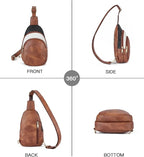 Telena Small Sling Bag for Women Leather Crossbody Fanny Packs Chest Bag for - Image 6