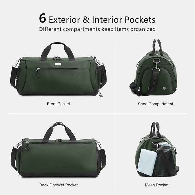 TOPDesign Gym Bag for Women & Men, Unisex Duffel Bag - Image 5