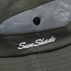 Womens Summer Sun Hat Beach Hat Wide Brim Outdoor UV Protection Hat Foldable Cool Mesh Ponytail Bucket Hat (6-7 / Pure Army Green)