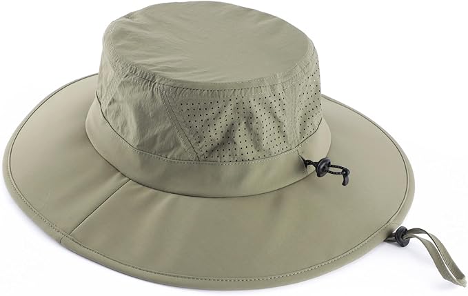 Home Prefer UPF 50+ Sun Hats for Men Women Foldable Wide Brim Fishing Hat Quick - Image 3