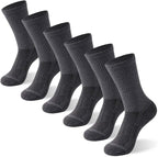 FOOTPLUS Hiking Copper Compression Socks, Unisex Cushioned Sole Arch Support by FOOTPLUS