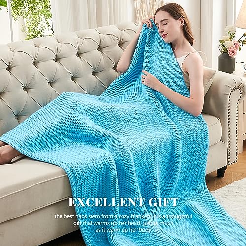 Knitted Weighted Blanket (32-jewel Blue / 48" x 72" | 20lbs)