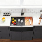 Black Farmhouse Sink 33 Inch - Image 4