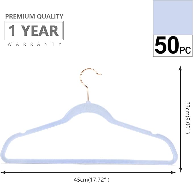 MIZGI Premium Velvet Hangers Heavy Duty - Image 2