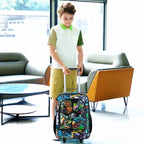 Kids Luggage for Boys Girls, Toddler Rolling Travel Carry on Suitcase - Image 7