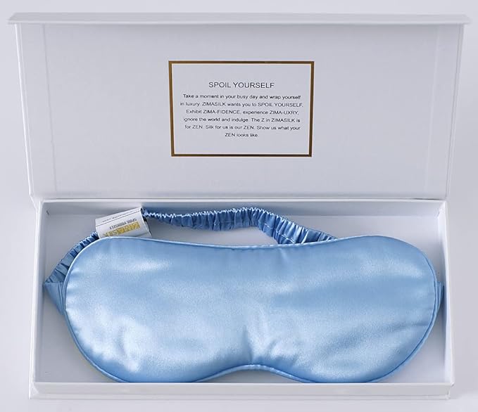ZIMASILK Adjustable 100% 22 Momme Mulberry Silk Sleep Mask by ZIMASILK