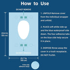 50 Count Disposable Toilet Seat Covers - Image 5