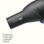 Infiniti PRO CONAIR Hair Dryer with Diffuser, Professional AC Motor, Tourmaline Ceramic Technology Blow Dryer, Includes Concentrator and Blowout Brush, Amazon Exclusive, Gray