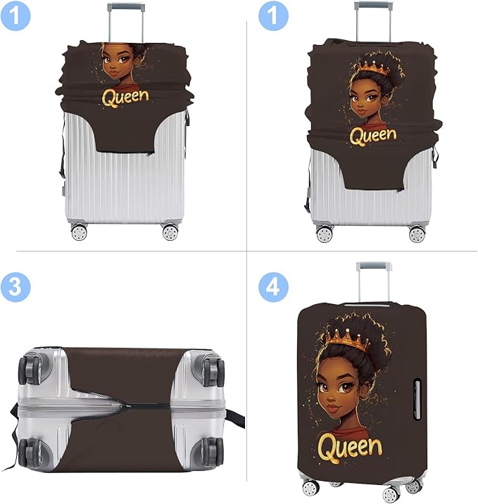 Luggage Cover Washable Suitcase Protector Anti-scratch Suitcase cover Fits - Image 4