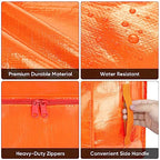 2 Pack Oversized Moving Bags with Reinforced Handles (2-Pack / Orange)